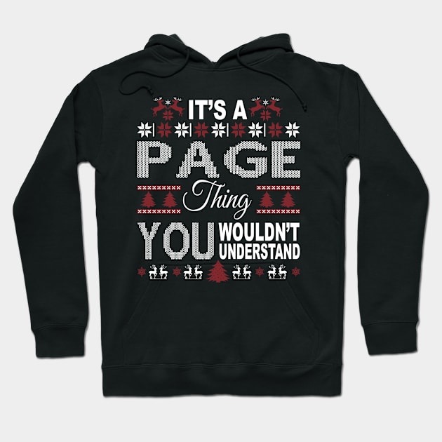 It's PAGE Thing You Wouldn't Understand Xmas Family Name Hoodie by Salimkaxdew